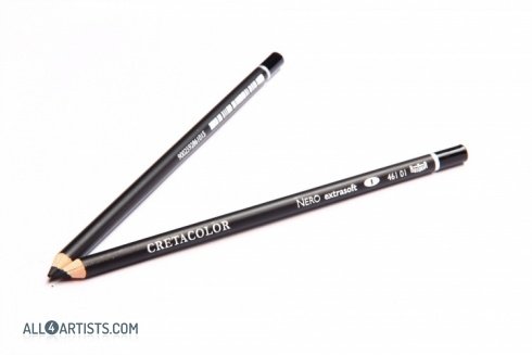 Black water-resistant oil pencil - very soft