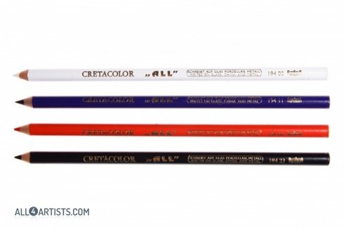 Cretacolor Pencils to Glass and Metal