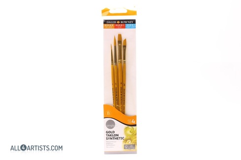 Simply gold taklon synthetic 4 brushes set
