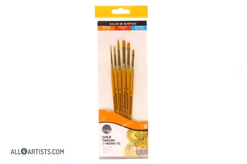 Simply gold synthetic 6 brushes set
