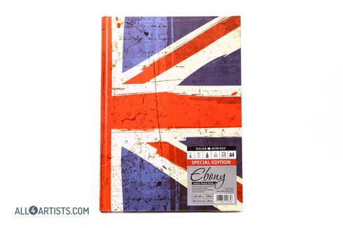Ebony A4 Union Jack Sketchbook Daler Rowney