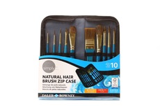 Simply natural hair brush zip case Watercolour