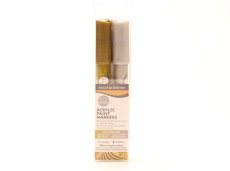 Acrylic Paint Markers Gold and Silver Simply Daler Rowney